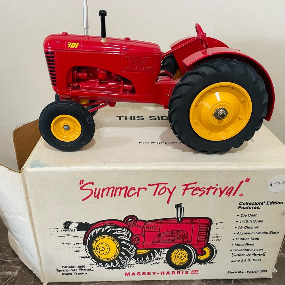 1990 ERTL Massey-Harris 101 “Summer Toy Festival” Ed. 1:16 Diecast Tractor NWB